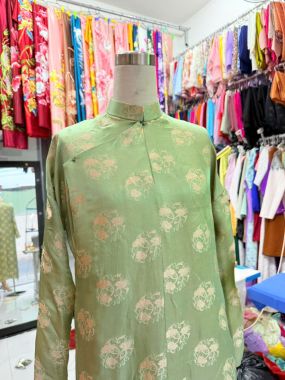 Đồ bà ba lụa trơn màu xanh pastel