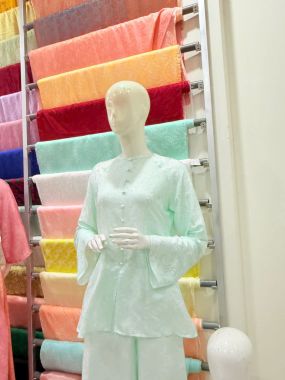Đồ bà ba lụa trơn màu xanh ngọc